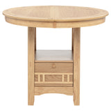 Lavon Oval Counter Height Dining Table Light Oak
