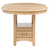 Lavon Oval Counter Height Dining Table Light Oak