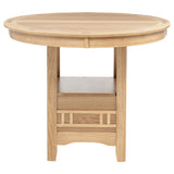 Lavon Oval Counter Height Dining Table Light Oak