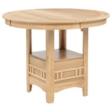 Lavon Oval Counter Height Dining Table Light Oak