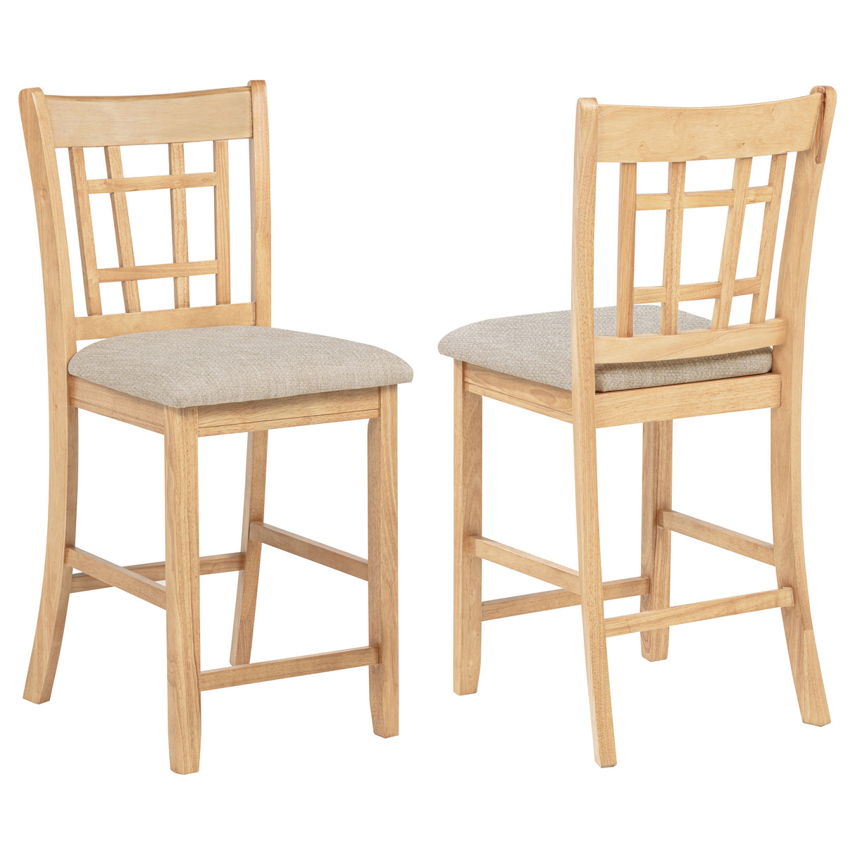 Lavon Wood Counter Height Dining Chair - Linen, Set of 2