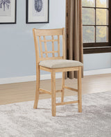 Lavon Wood Counter Height Dining Chair - Linen, Set of 2