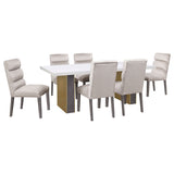 Carla Velvet Upholstered Dining Side Chair Stone