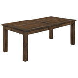 Coleman Rectangular 79-inch Dining Table, Rustic Golden Brown