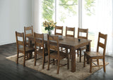 Coleman Rectangular 79-inch Dining Table, Rustic Golden Brown
