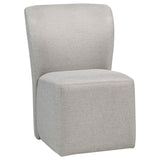 Jaelynn Upholstered Parsons Dining Side Chair, Beige (Set of 2)