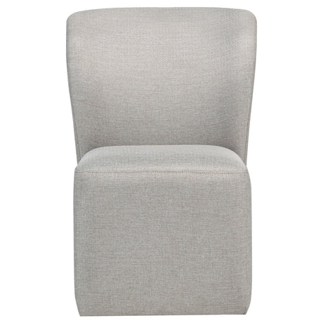Jaelynn Upholstered Parsons Dining Side Chair, Beige (Set of 2)