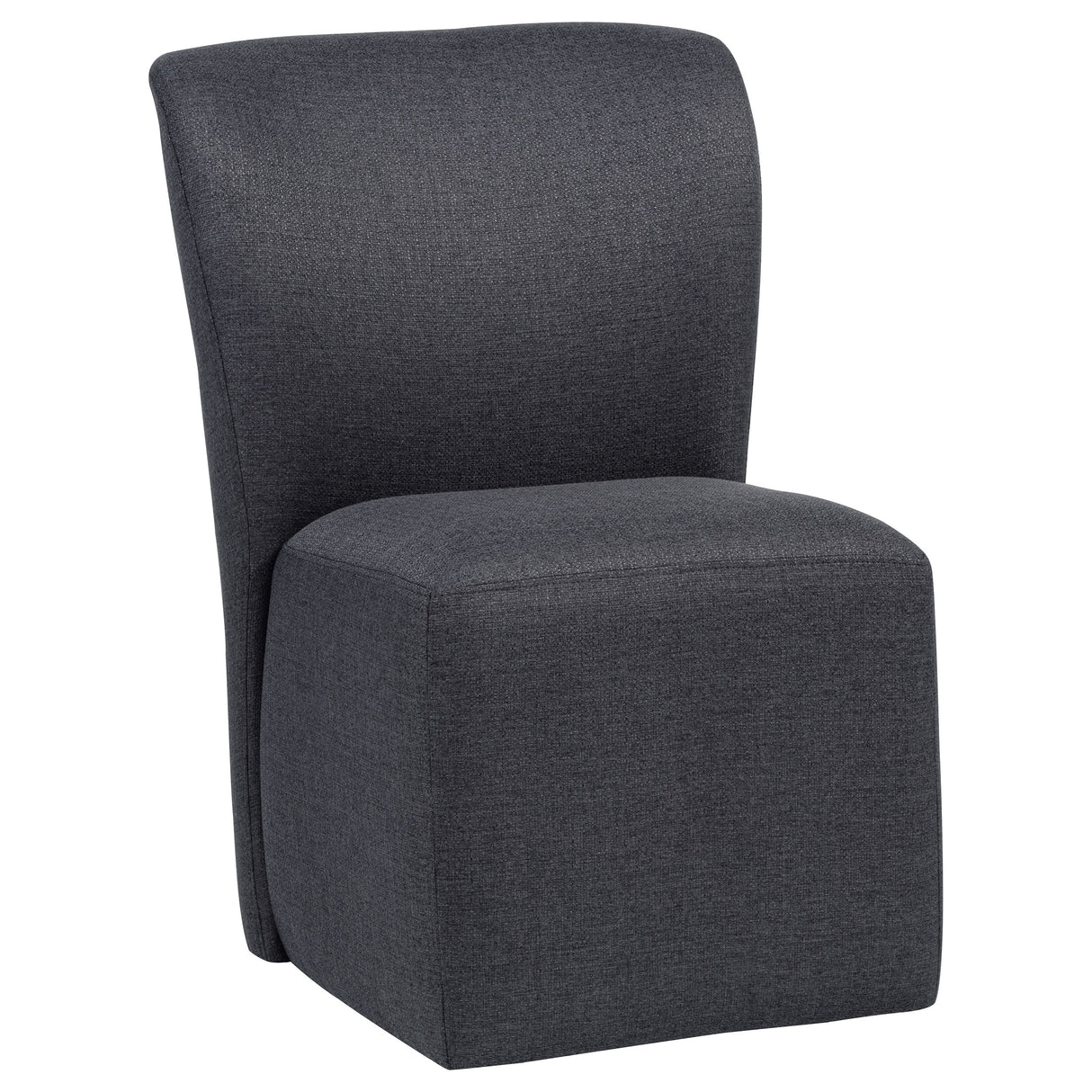 Jaelynn Charcoal Upholstered Parsons Dining Chair, Set of 2