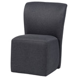 Jaelynn Charcoal Upholstered Parsons Dining Chair, Set of 2