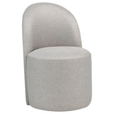 Aubrey Upholstered Barrel Dining Side Chair Beige, Set of 2
