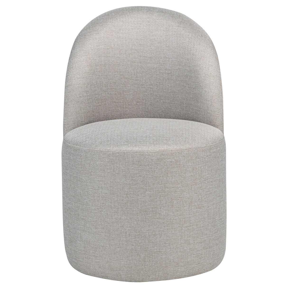 Aubrey Upholstered Barrel Dining Side Chair Beige, Set of 2