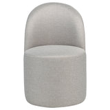 Aubrey Upholstered Barrel Dining Side Chair Beige, Set of 2