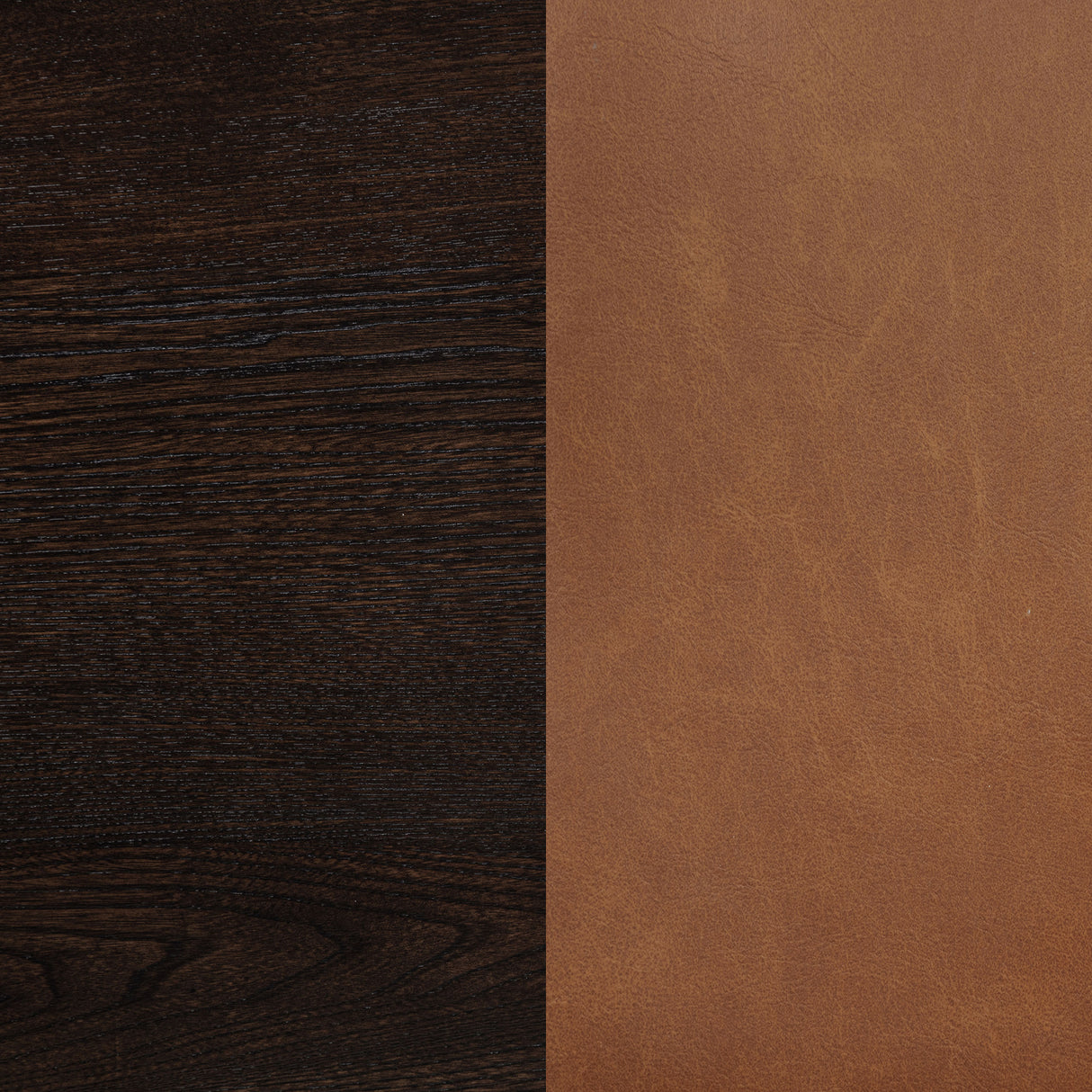 Tegan Faux Leather Counter Height Chair Cognac - Set of 2