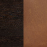 Tegan Faux Leather Counter Height Chair Cognac - Set of 2