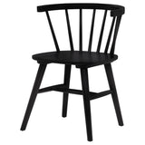 Jeffries Windsor Wood Dining Side Chair Black Set of 2