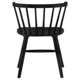 Jeffries Windsor Wood Dining Side Chair Black Set of 2