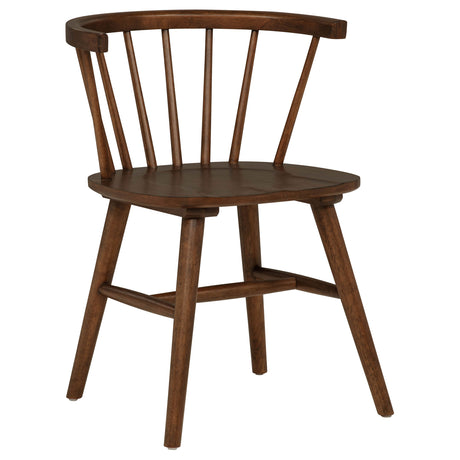 Jeffries Windsor Walnut Dining Side Chairs, Set of 2