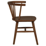 Jeffries Windsor Walnut Dining Side Chairs, Set of 2