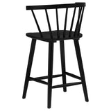 Black Rubberwood Counter Chair, Set of 2