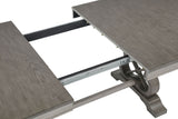 Cresswell 104" Double Pedestal Extension Dining Table, Weathered Taupe