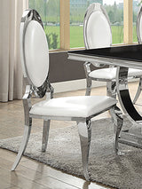Anchorage Upholstered Dining Chair Cream White, Set of 2