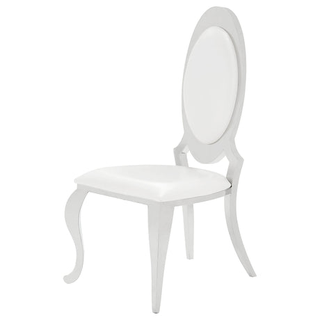 Anchorage Upholstered Dining Chair Cream White, Set of 2