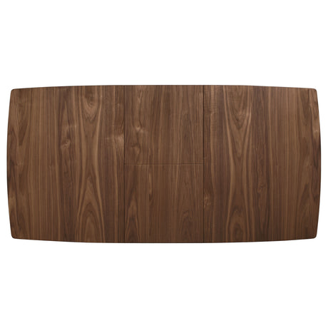 Alfredo 63-inch Extension Leaf Dining Table Natural Walnut