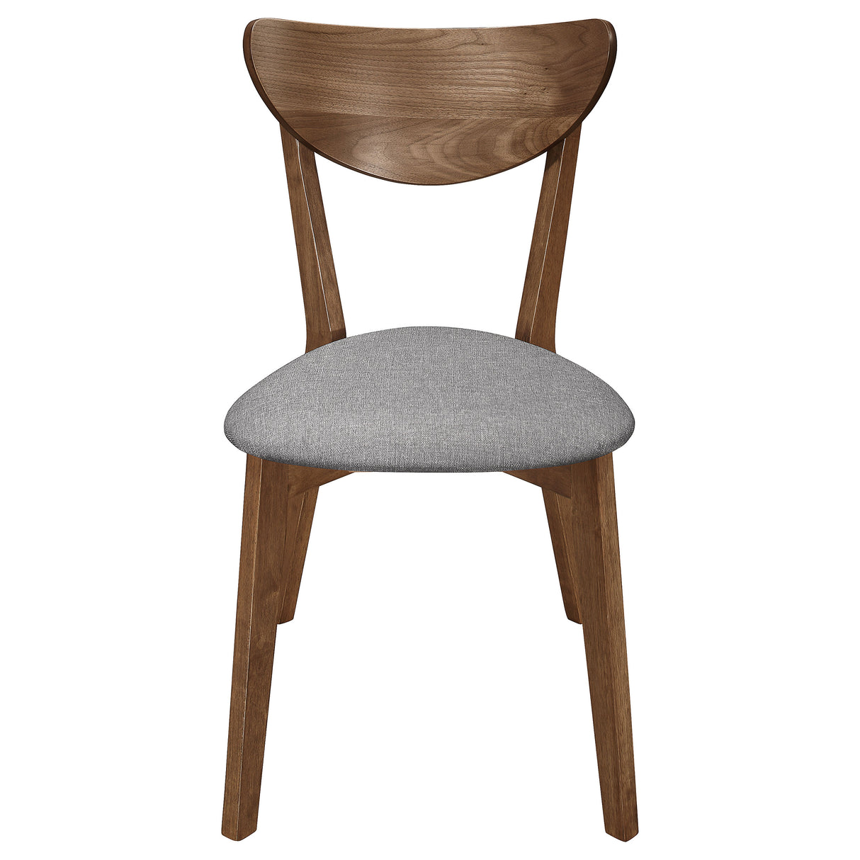 Alfredo Dining Side Chair Grey and Natural Walnut Set of 2