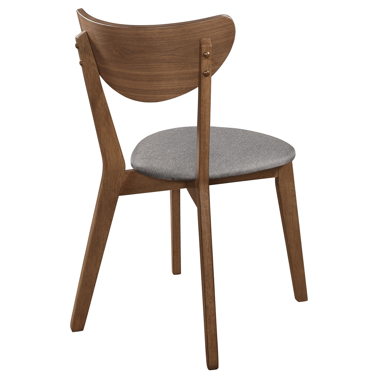 Alfredo Dining Side Chair Grey and Natural Walnut Set of 2