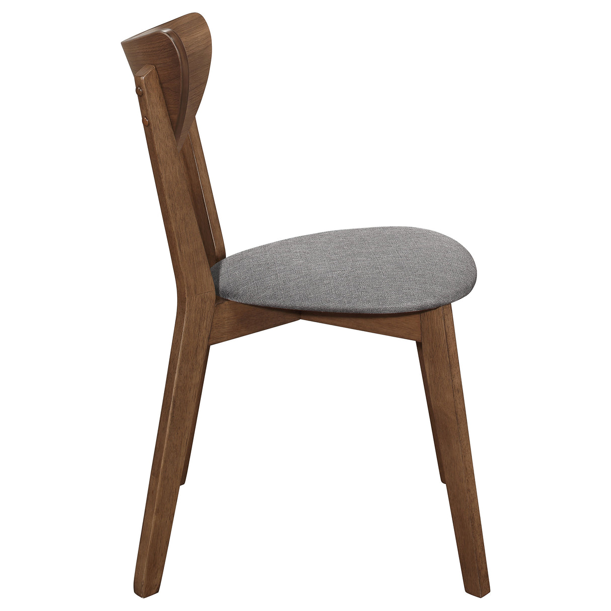Alfredo Dining Side Chair Grey and Natural Walnut Set of 2