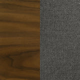 Alfredo Dining Side Chair Grey and Natural Walnut Set of 2