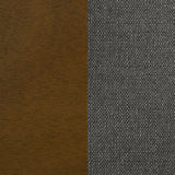 Alfredo Upholstered Dining Bench Grey Natural Walnut