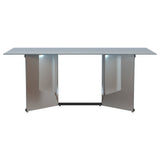 Emery 76-Inch Rectangular Mirrored Dining Table
