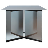Emery 76-Inch Rectangular Mirrored Dining Table