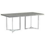 Sterling 72-Inch Grey Faux Marble Dining Table