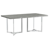 Sterling 72-Inch Grey Faux Marble Dining Table
