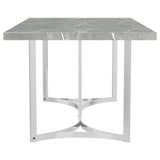 Sterling 72-Inch Grey Faux Marble Dining Table