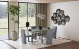 Sterling 72-Inch Grey Faux Marble Dining Table