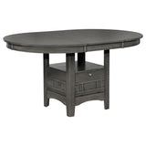 Lavon 5-Piece Oval Extension Dining Set, Medium Grey