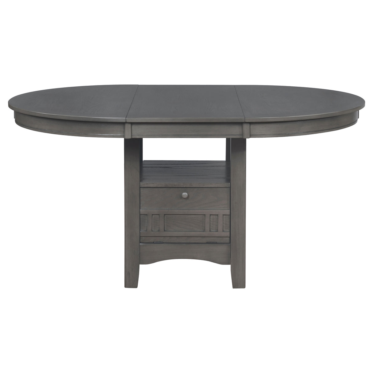 Lavon 5-Piece Oval Extension Dining Set, Medium Grey
