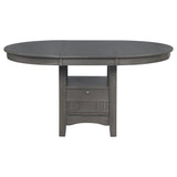 Lavon 5-Piece Oval Extension Dining Set, Medium Grey