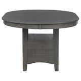 Lavon 5-Piece Oval Extension Dining Set, Medium Grey