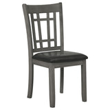 Lavon 5-Piece Oval Extension Dining Set, Medium Grey