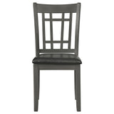 Lavon 5-Piece Oval Extension Dining Set, Medium Grey