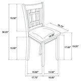 Lavon 5-Piece Oval Extension Dining Set, Medium Grey