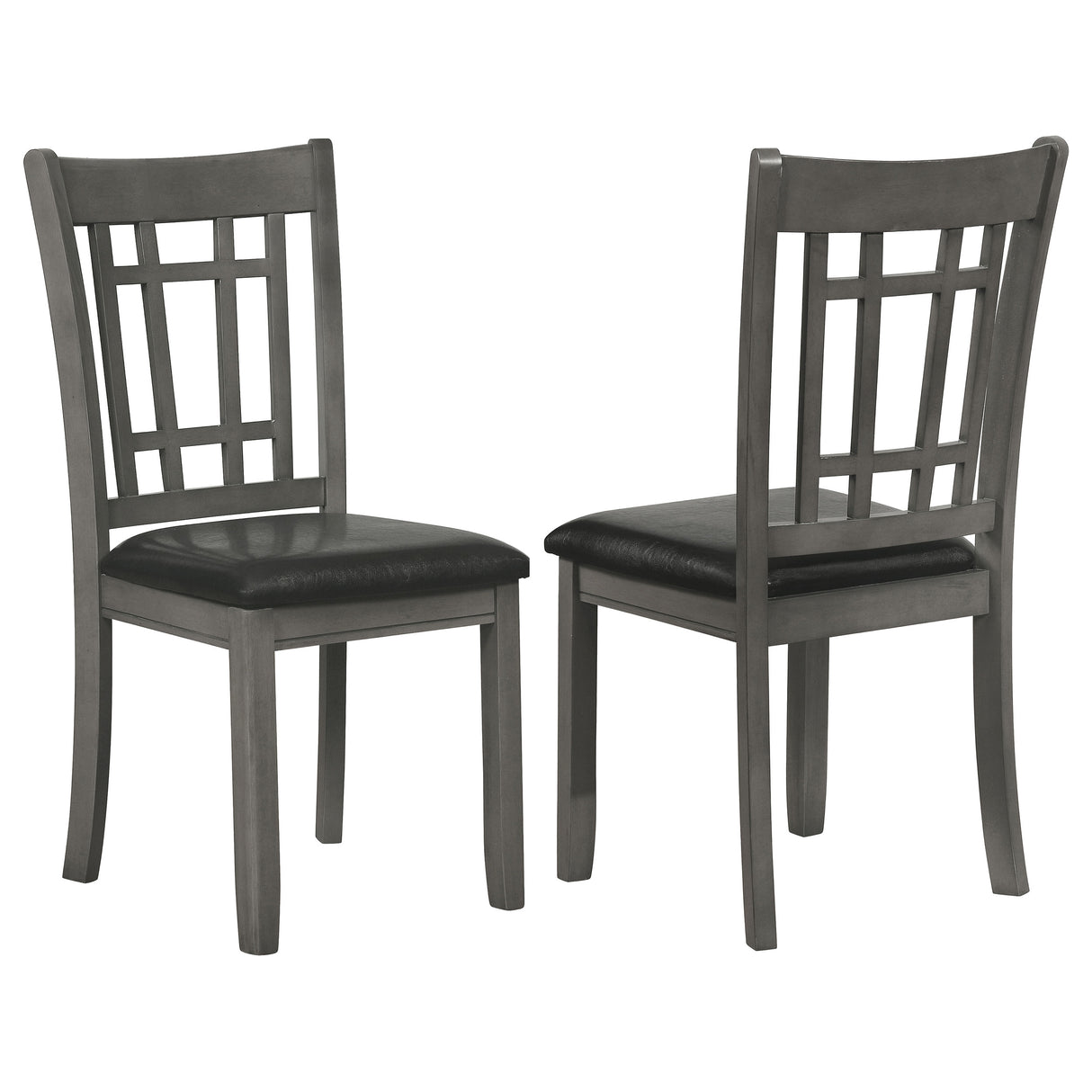 Lavon Wood Dining Side Chair - Medium Grey (Set of 2)