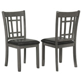 Lavon Wood Dining Side Chair - Medium Grey (Set of 2)