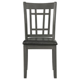 Lavon Wood Dining Side Chair - Medium Grey (Set of 2)