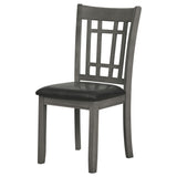 Lavon Wood Dining Side Chair - Medium Grey (Set of 2)