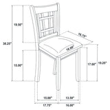Lavon Wood Dining Side Chair - Medium Grey (Set of 2)